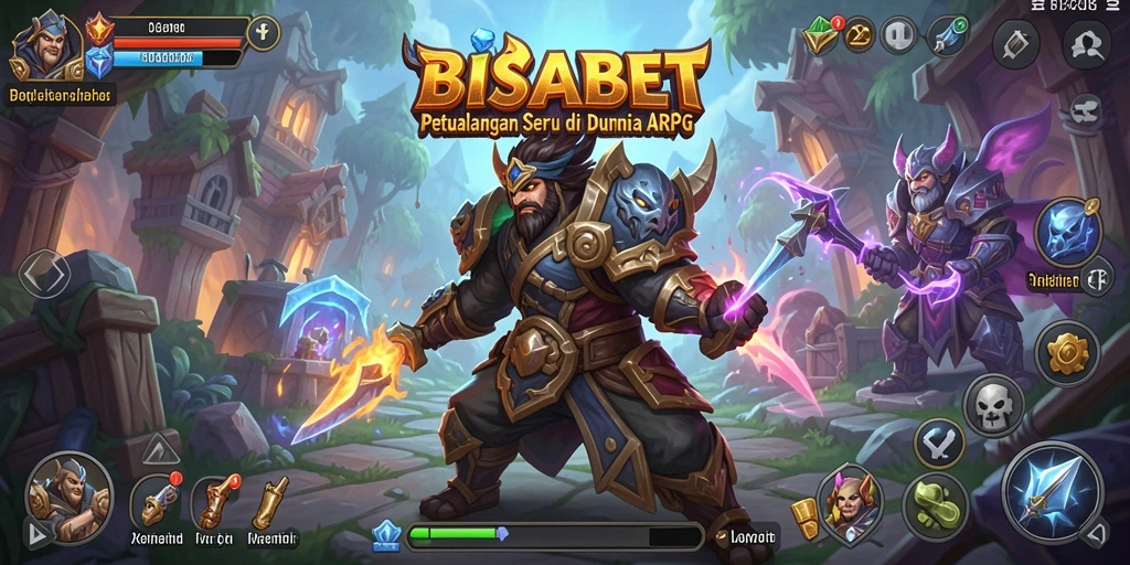 Menampilkan aksi seru dalam permainan ARPG BISABET.