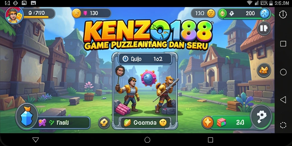 Tampilan gameplay KENZO188 yang menarik dengan berbagai teka-teki seru.