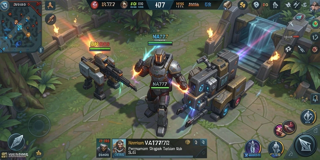 Tampilan gameplay seru dan mendebarkan dalam NA777.