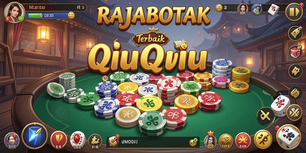 Tampilan menarik dari gameplay RAJABOTAK saat bermain QiuQiu.