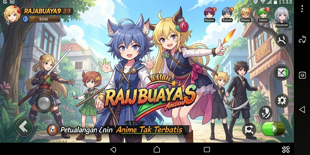 Tangkapan layar RAJABUAYA89 menampilkan karakter anime yang sedang bertarung.