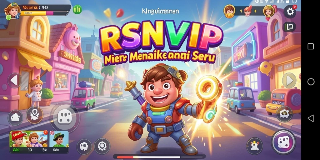 Screenshot utama RSNVIP menampilkan pengalaman gameplay Arcade yang seru.